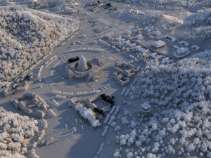 temple 3D मॉडल