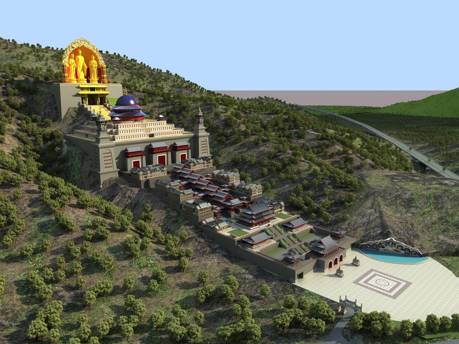 big buddha 3D Model .c4d .max .obj .3ds .fbx .stl .blend 