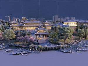 temple Modèle 3D