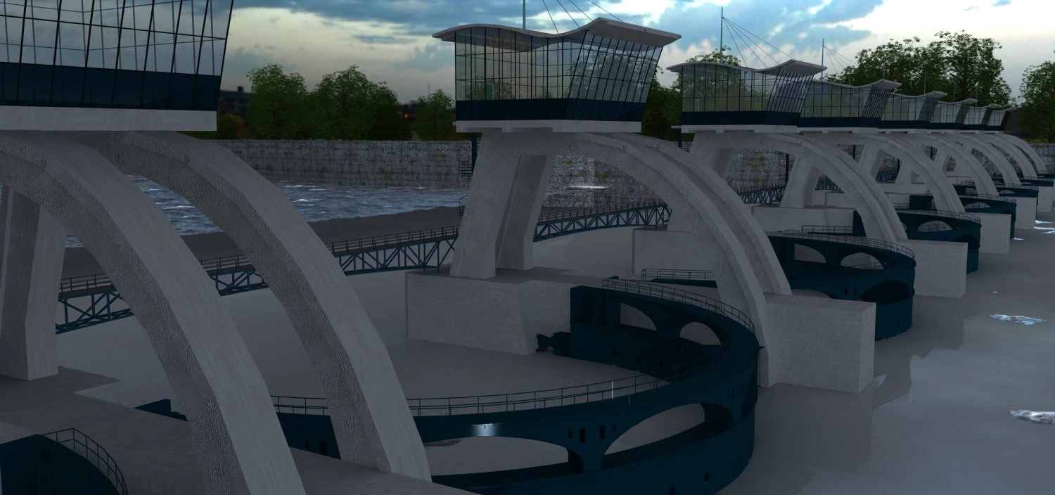 sluice 3D Model .c4d .max .obj .3ds .fbx .stl .blend 