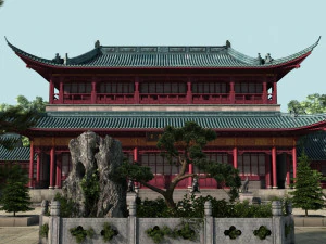 ancient garden 3D Model