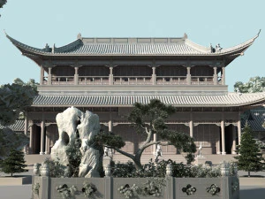 ancient garden 3D Model