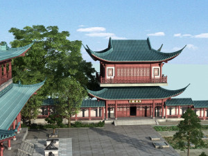 ancient garden 3D 모델