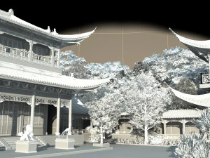 ancient garden 3D Model