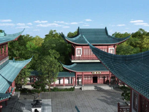 jardim antigo Modelo 3D