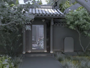 ancient garden 3D Model
