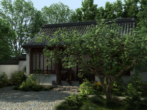 ancient garden 3Dモデル
