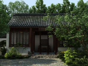 ancient garden 3D Model