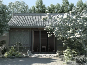 ancient garden 3D Model