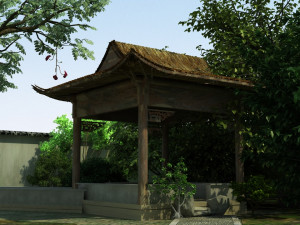ancient garden 3D 模型
