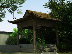 ancient garden 3D Model