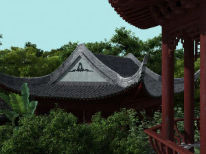 ancient garden 3D Model