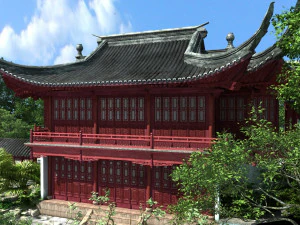 ancient garden 3D Model