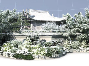 ancient garden 3D Model