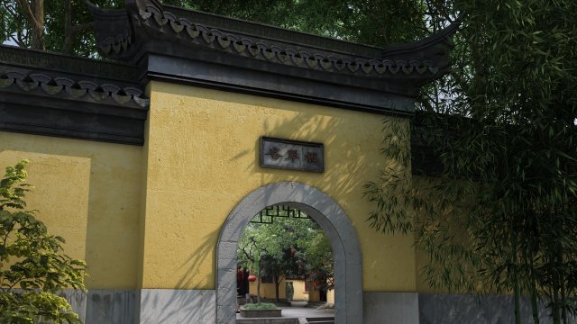 ancient garden Model 3D .c4d .max .obj .3ds .fbx .stl .blend 