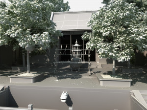 ancient garden Model 3D