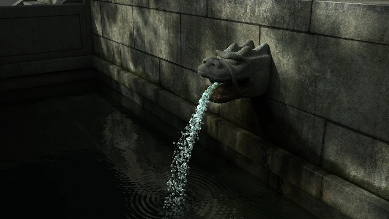 ancient garden 3D Model .c4d .max .obj .3ds .fbx .stl .blend 