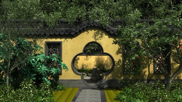 ancient garden Modèle 3D .c4d .max .obj .3ds .fbx .stl .blend 