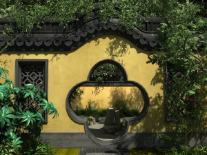 ancient garden Modèle 3D
