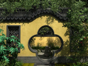 ancient garden 3D Model