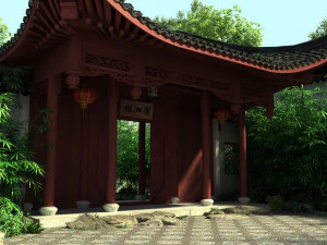 ancient garden 3D Model