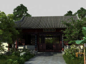 antik bahçe 3D Model