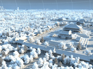 temple 3D 模型