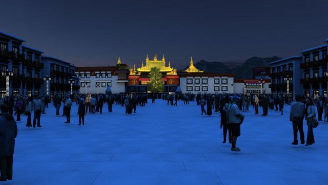 showa temple 3D 모델 .c4d .max .obj .3ds .fbx .stl .blend 