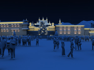 showa temple 3D 모델