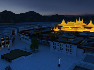 showa temple 3D 모델