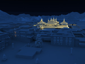 showa temple 3D 모델