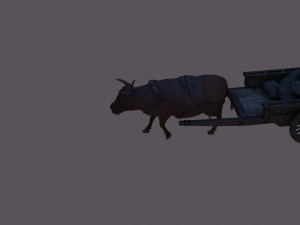 ox cart 3D Model
