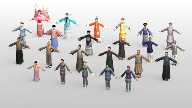 ancient characters 3Dモデル .c4d .max .obj .3ds .fbx .stl .blend 