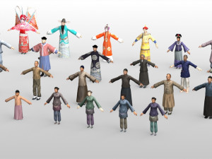 ancient characters Modelo 3D