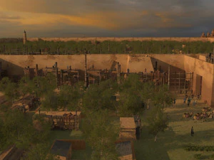 r&eacute;parer les murs de la ville Modèle 3D