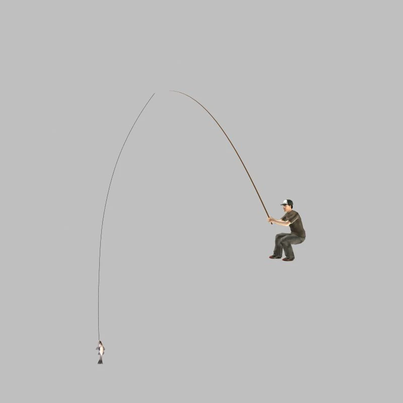 fishing 3D Model .c4d .max .obj .3ds .fbx .stl .blend 