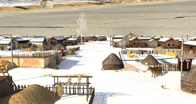 northeastern countryside Modèle 3D .c4d .max .obj .3ds .fbx .stl .blend 