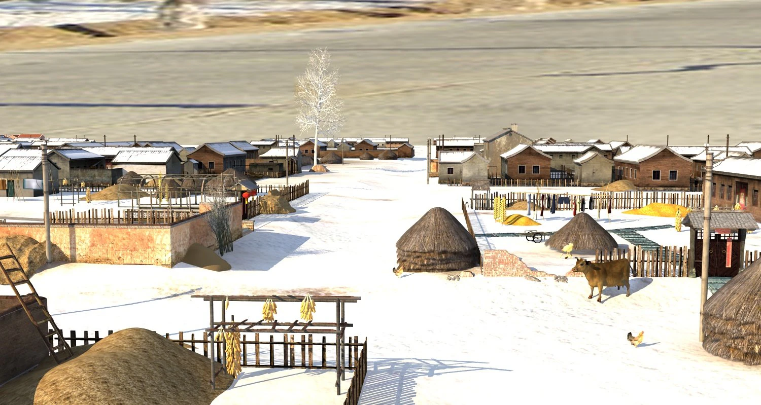 northeastern countryside 3D Model .c4d .max .obj .3ds .fbx .stl .blend