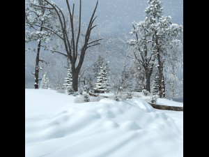 snow scene 3D 模型