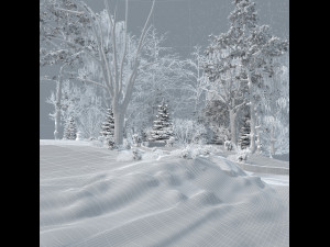 snow scene 3D 模型
