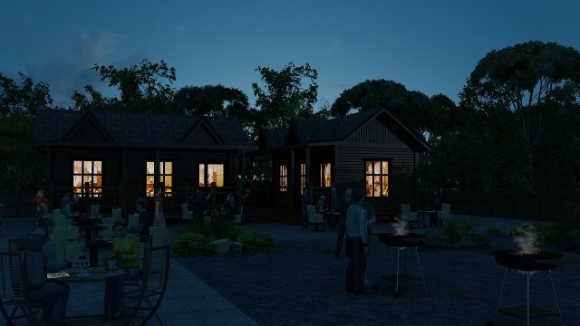 village 3D Model .c4d .max .obj .3ds .fbx .stl .blend 