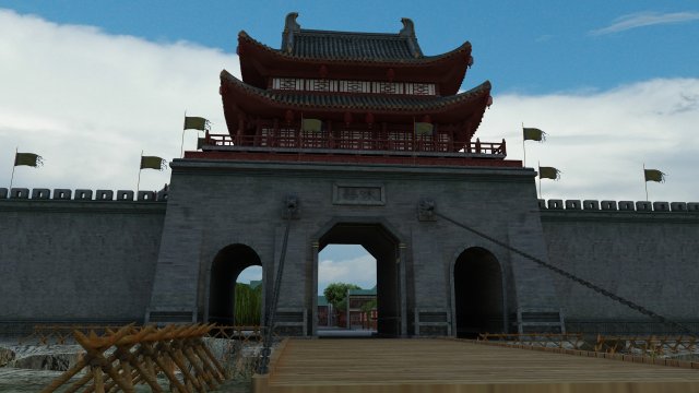 ancient building Modelo 3D .c4d .max .obj .3ds .fbx .stl .blend 