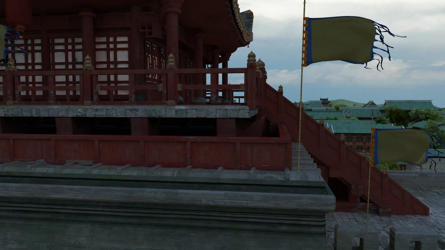 edificio antico Modello 3D .c4d .max .obj .3ds .fbx .stl .blend 