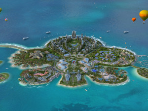 sea flower island 3D Model