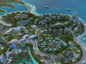 sea flower island 3Dモデル