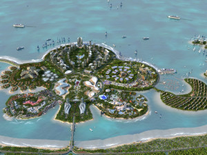 sea flower island 3Dモデル