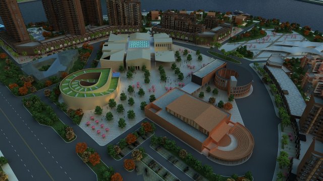 city building 3D Modell .c4d .max .obj .3ds .fbx .stl .blend