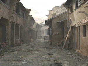 vieille rue Modèle 3D