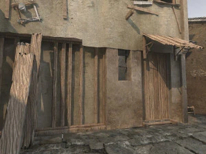 오래된 거리 3D 모델