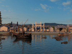 ancient building pier 3D 模型